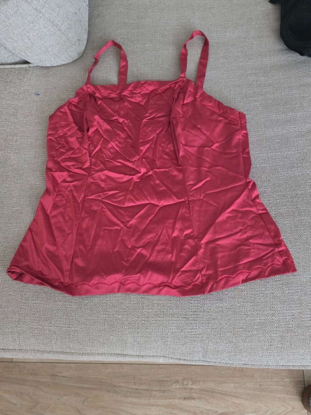 Vintage Wonder maid Non Cling Burgundy Silky Camisole Top Women’s Size S